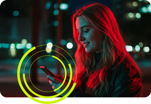 Girl using cell phone