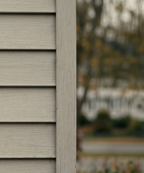 Exterior house siding close-up