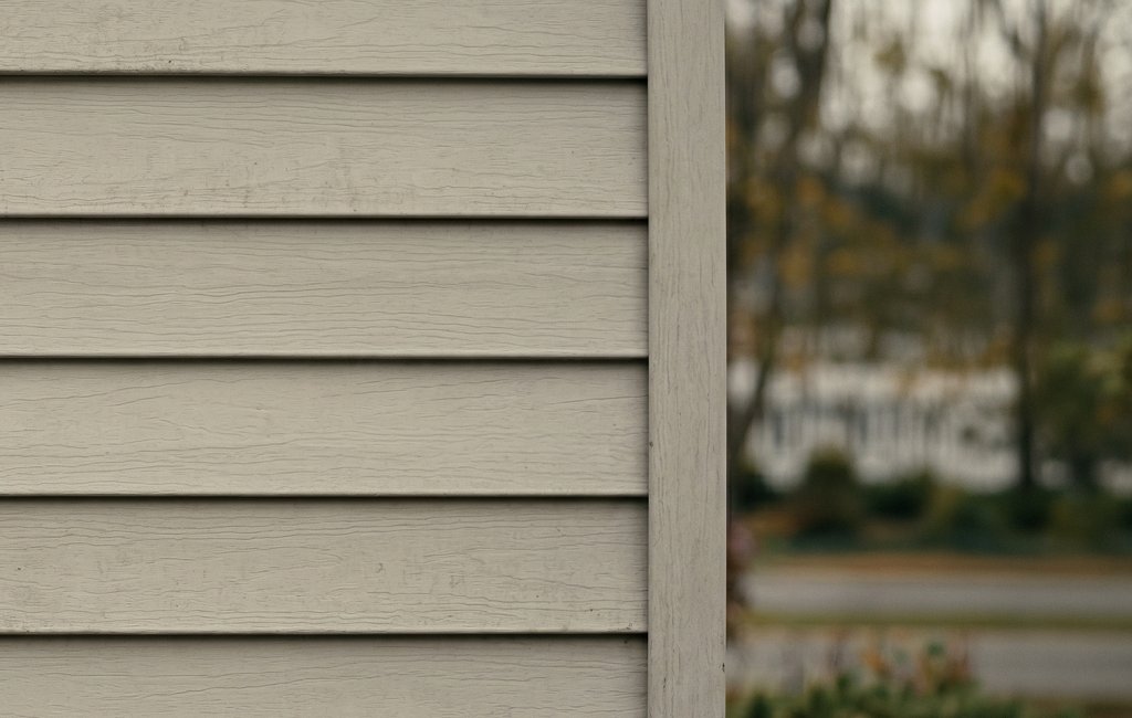Exterior house siding close-up